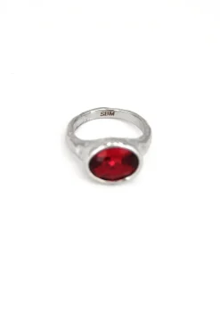 Fashion Anillo Cristal Ovalado Anillos De Meñique