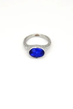 Fashion Anillo Cristal Ovalado Anillos De Meñique