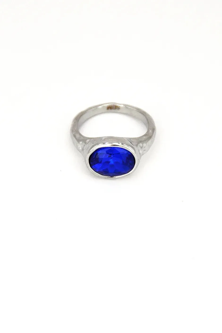 Fashion Anillo Cristal Ovalado Anillos De Meñique
