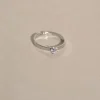 Fashion Anillo Flor Circon Anillos Ajustables