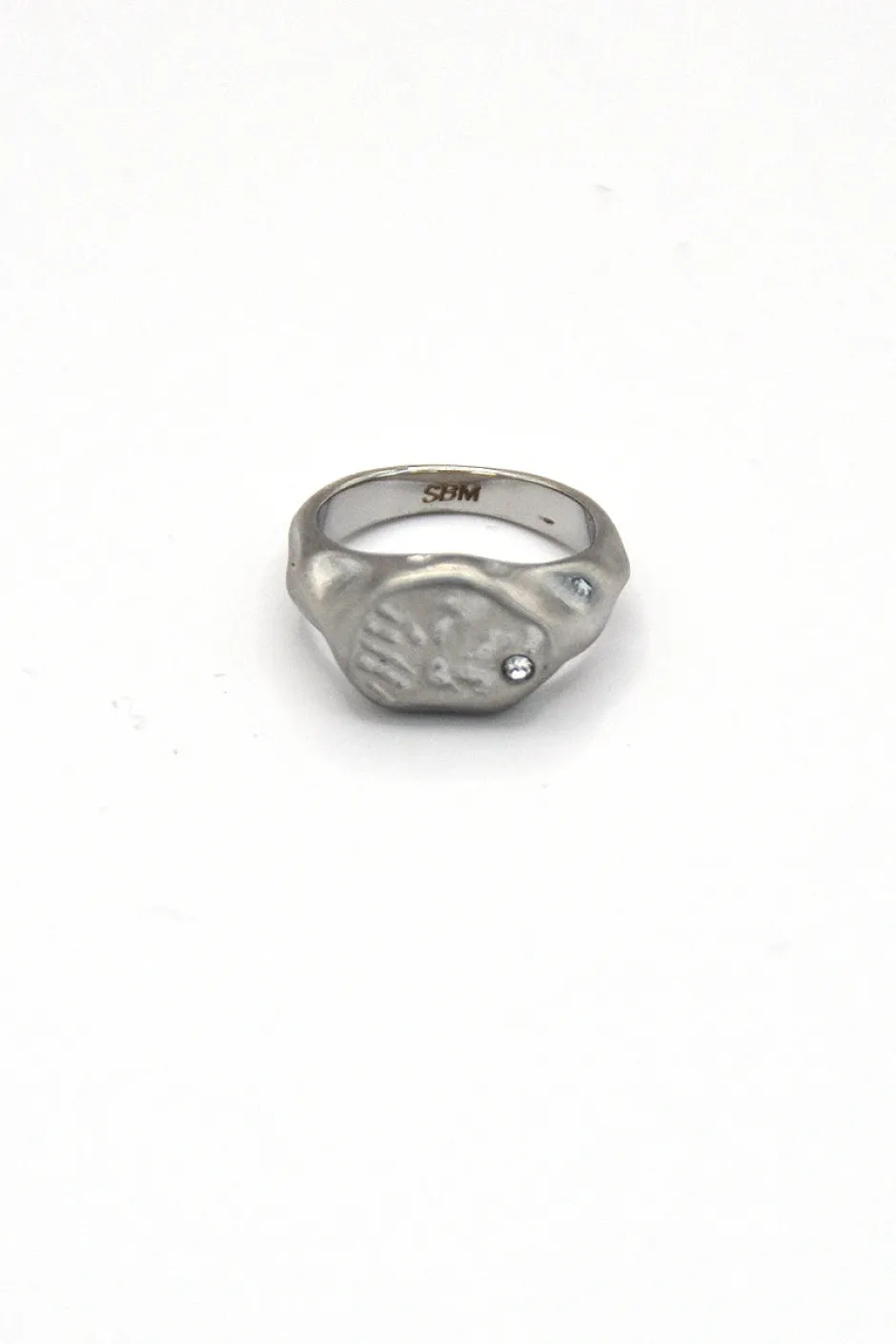 Clearance Anillo Redondo Circon Cera Anillos De Meñique