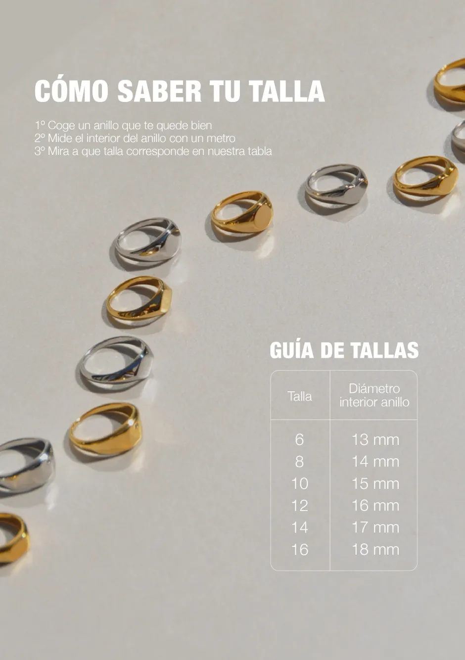 Online Anillo Redondo Mini Personalizable (meñique) Anillos Personalizables | Anillos De Meñique