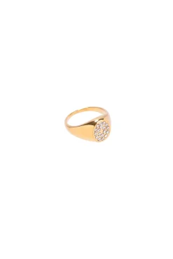Clearance Anillo Sello Circon Anillos De Meñique