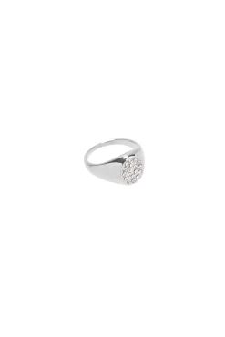 Clearance Anillo Sello Circon Anillos De Meñique