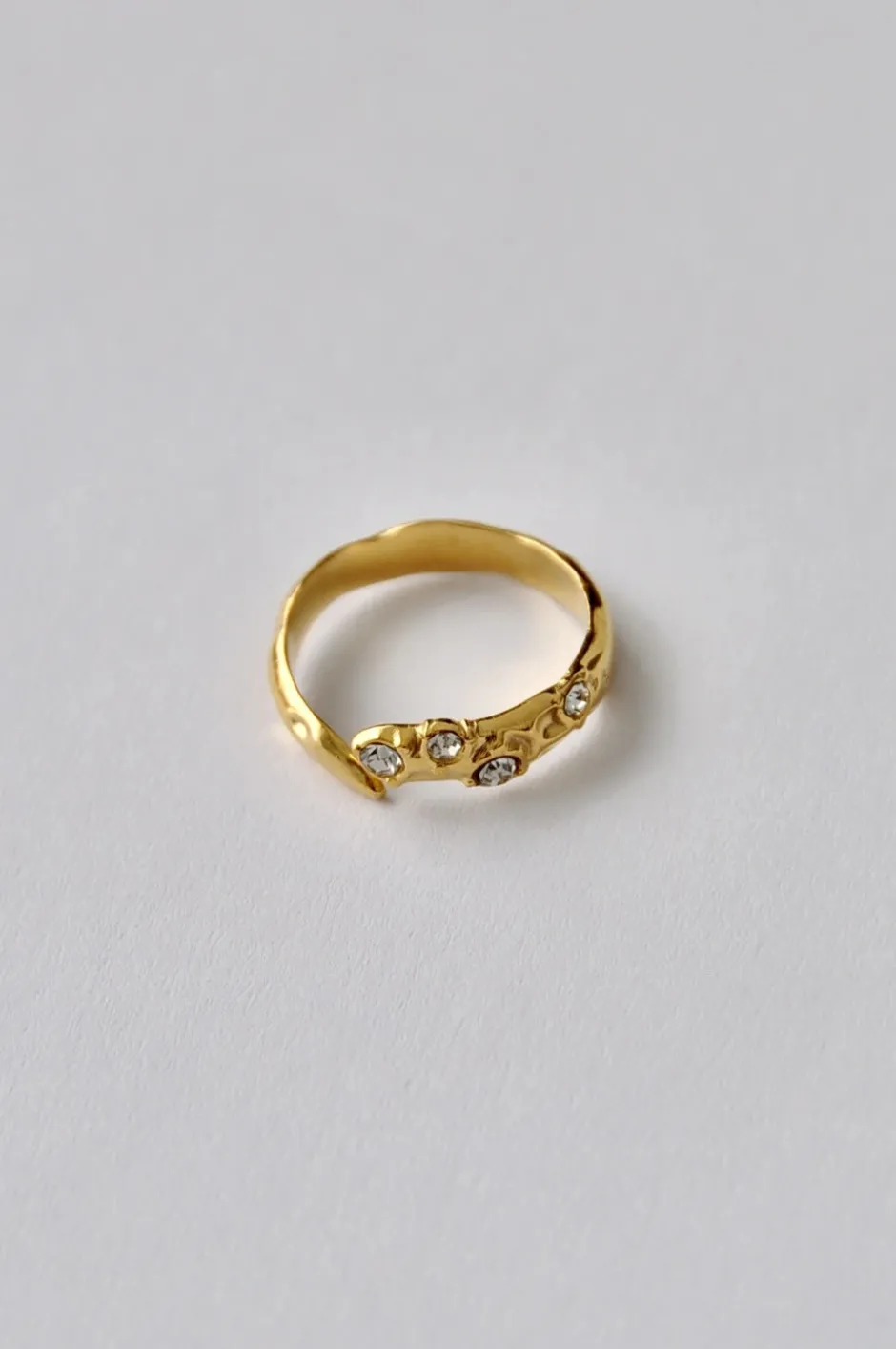 Best Anillo Textura Circonitas Anillos Ajustables