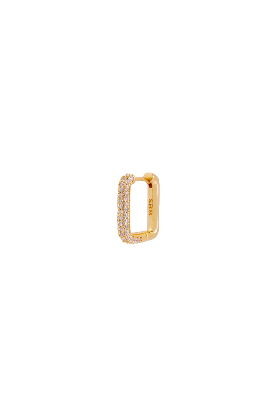 Online Arito Rectángulo Micro Circons (Unidad) Mini Pendientes Y Aritos