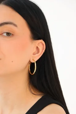 Sale Aro Irregular 3.5 cm Pendientes Y Aros Grandes