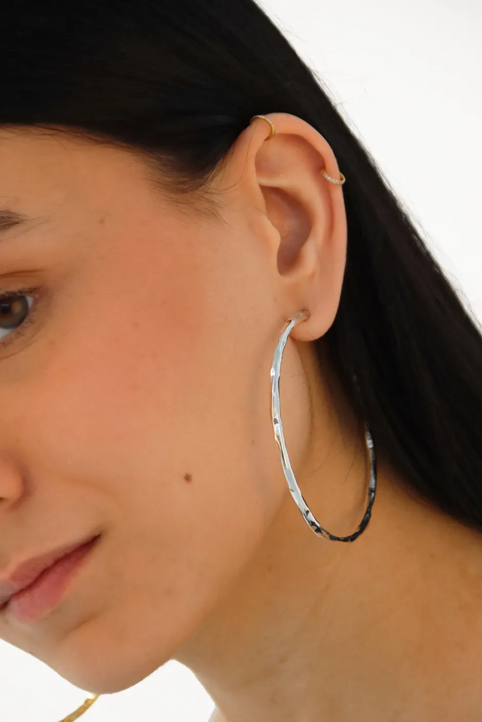 Hot Aro Irregular 6.5 cm Pendientes Y Aros Grandes
