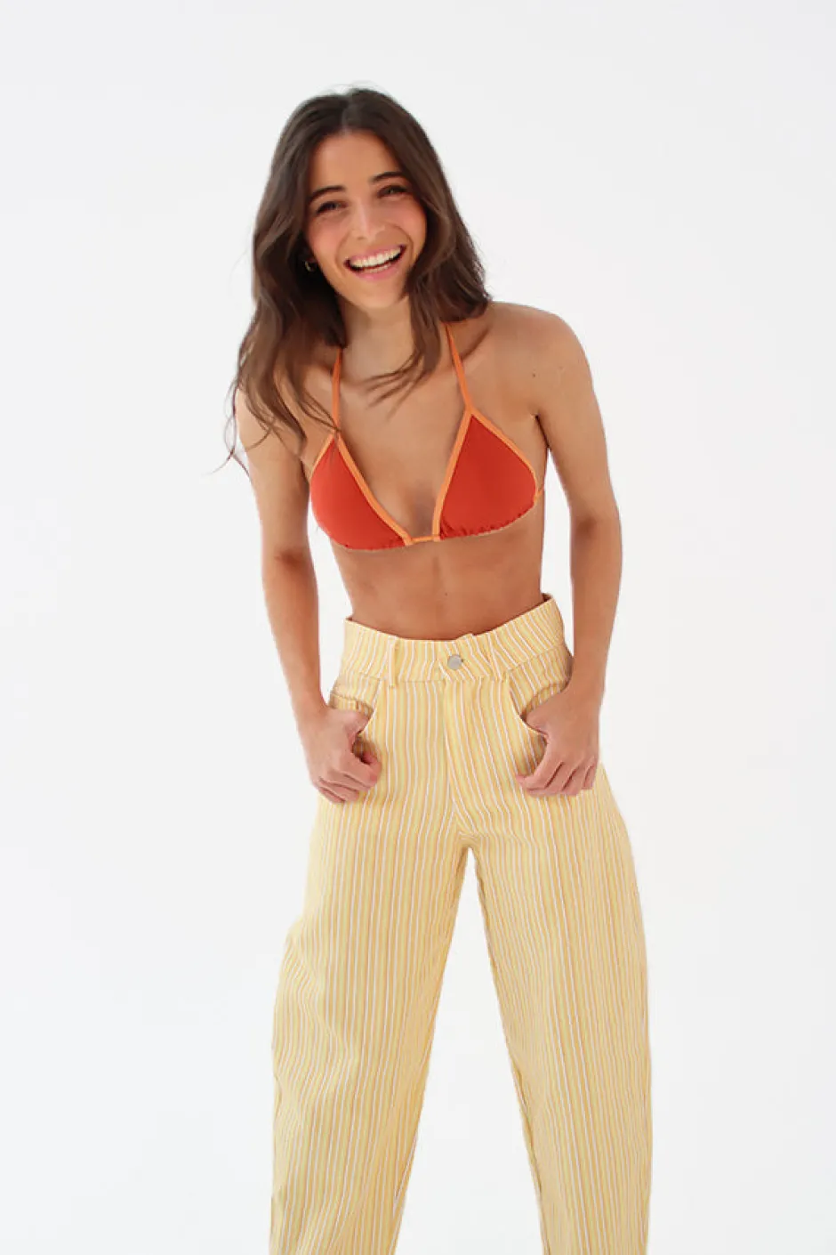 Sale Bikini Top Orange Bikinis