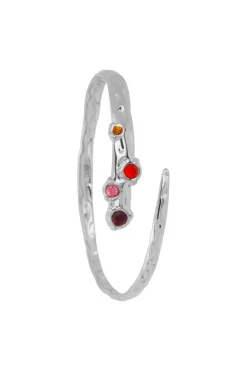 Discount Brazalete Textura Circonitas Pulseras Con Circonitas