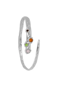 Discount Brazalete Textura Circonitas Pulseras Con Circonitas