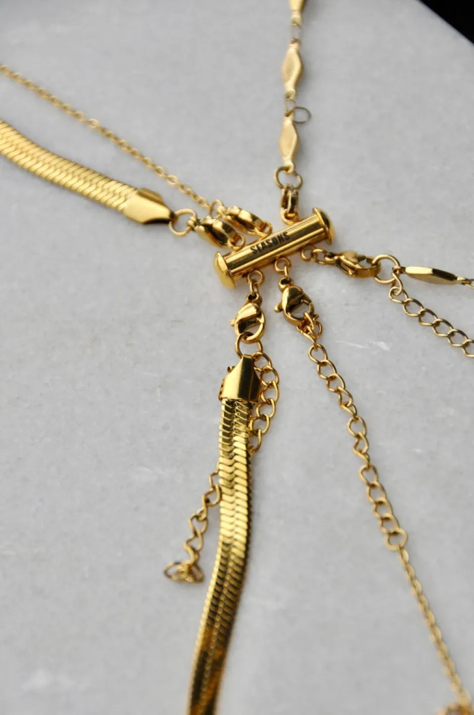 Hot Broche Triple Collares Collares Con Colgante