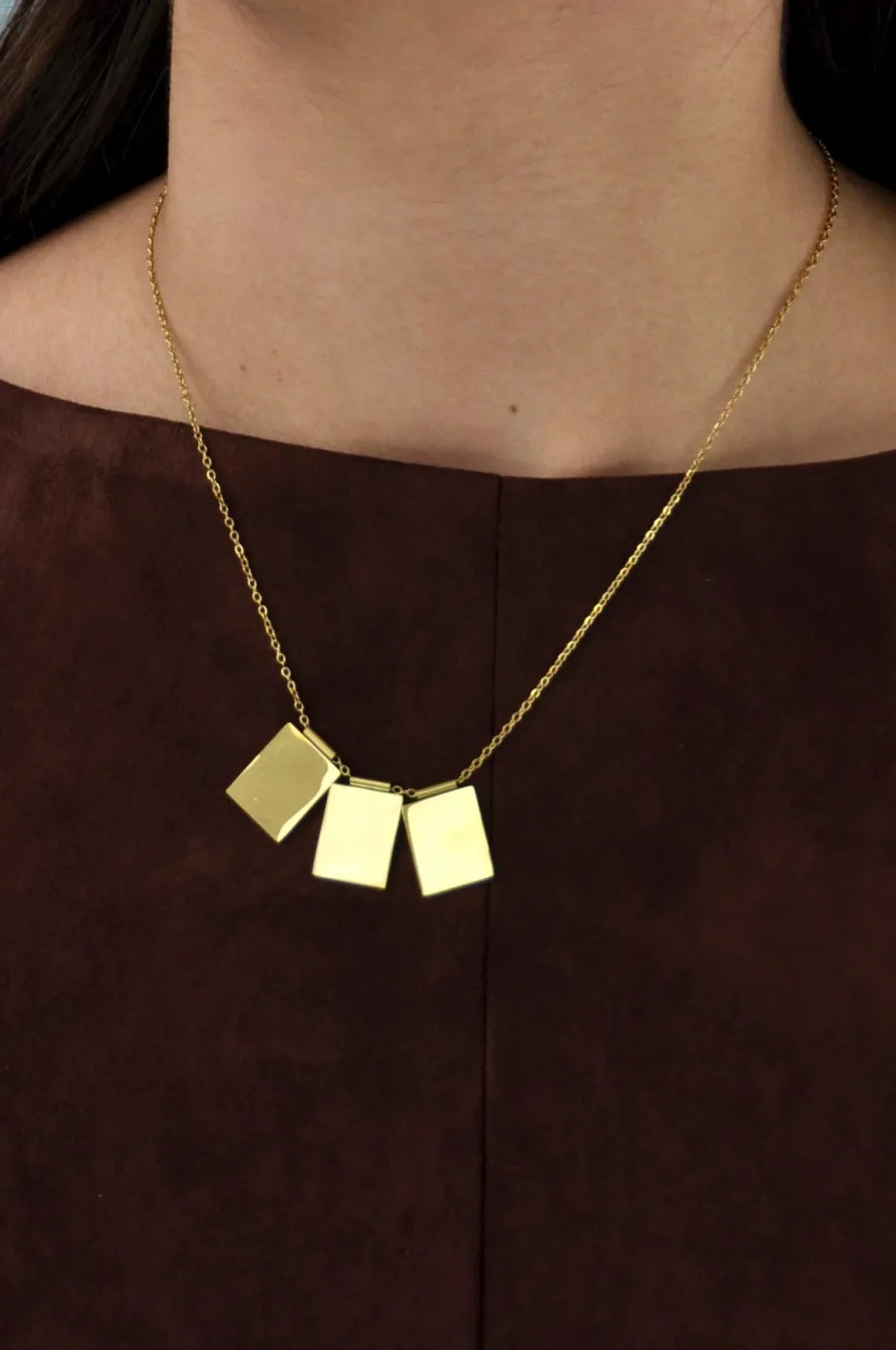Fashion Collar Chapita Triple Collares Personalizables | Collares Con Colgante