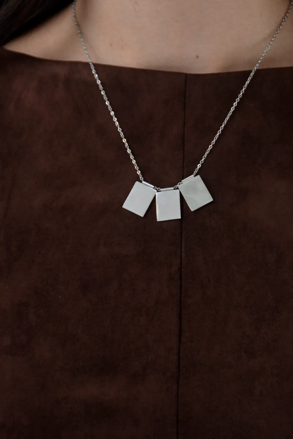 Fashion Collar Chapita Triple Collares Personalizables | Collares Con Colgante