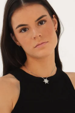Sale Collar Estrella Blanca Collares Con Colgante
