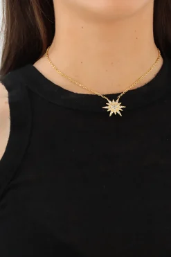 Sale Collar Estrella Blanca Collares Con Colgante