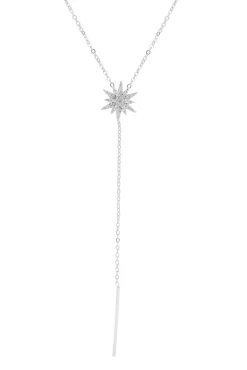 Sale Collar Largo Estrella Blanca Collares Con Colgante