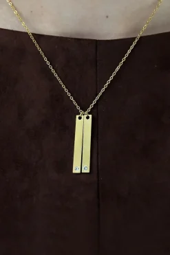 Clearance Collar Long Circon Doble Collares Personalizables | Collares Con Colgante