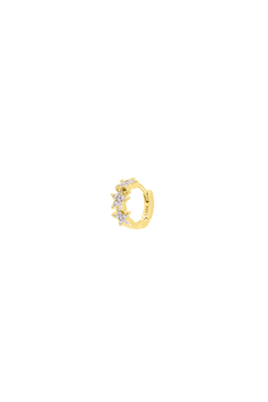 Hot Mini Arito Circon Estrellas (Unidad) Mini Pendientes Y Aritos