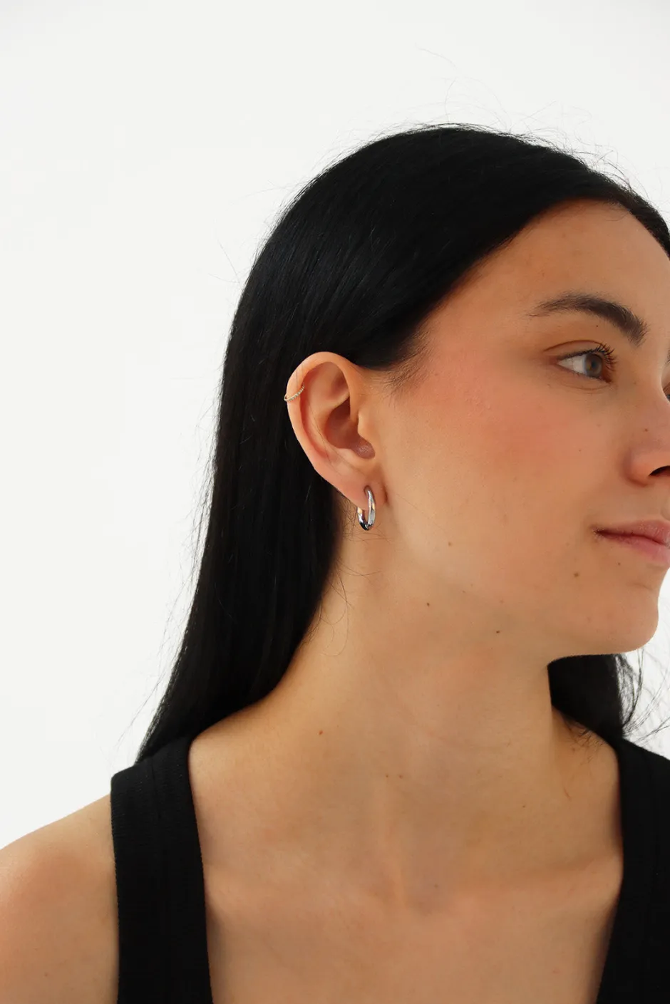 Clearance Mini Arito Irregular 12 mm Mini Pendientes Y Aritos