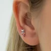 Online Mini Pendiente Espiga Naranja y Morado Mini Pendientes Y Aritos