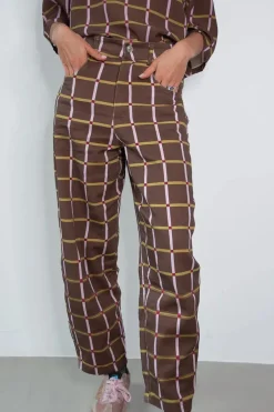 New Pantalón Cuadros Pantalones