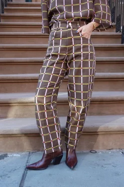 New Pantalón Cuadros Pantalones