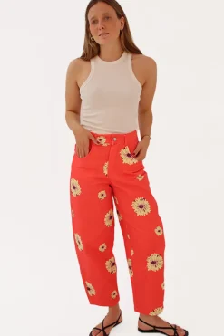 Discount Pantalón Flores Maxi Pantalones