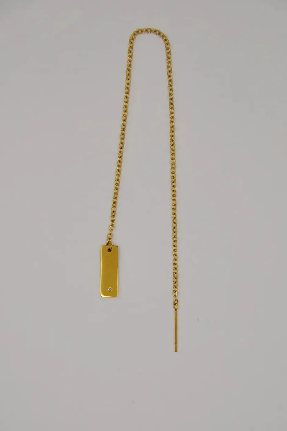 Fashion Pendiente Cadena Personalizable (Unidad) Dobles Cadena