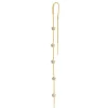 Fashion Pendiente Doble Cadena Estrellas (Unidad) Dobles Cadena