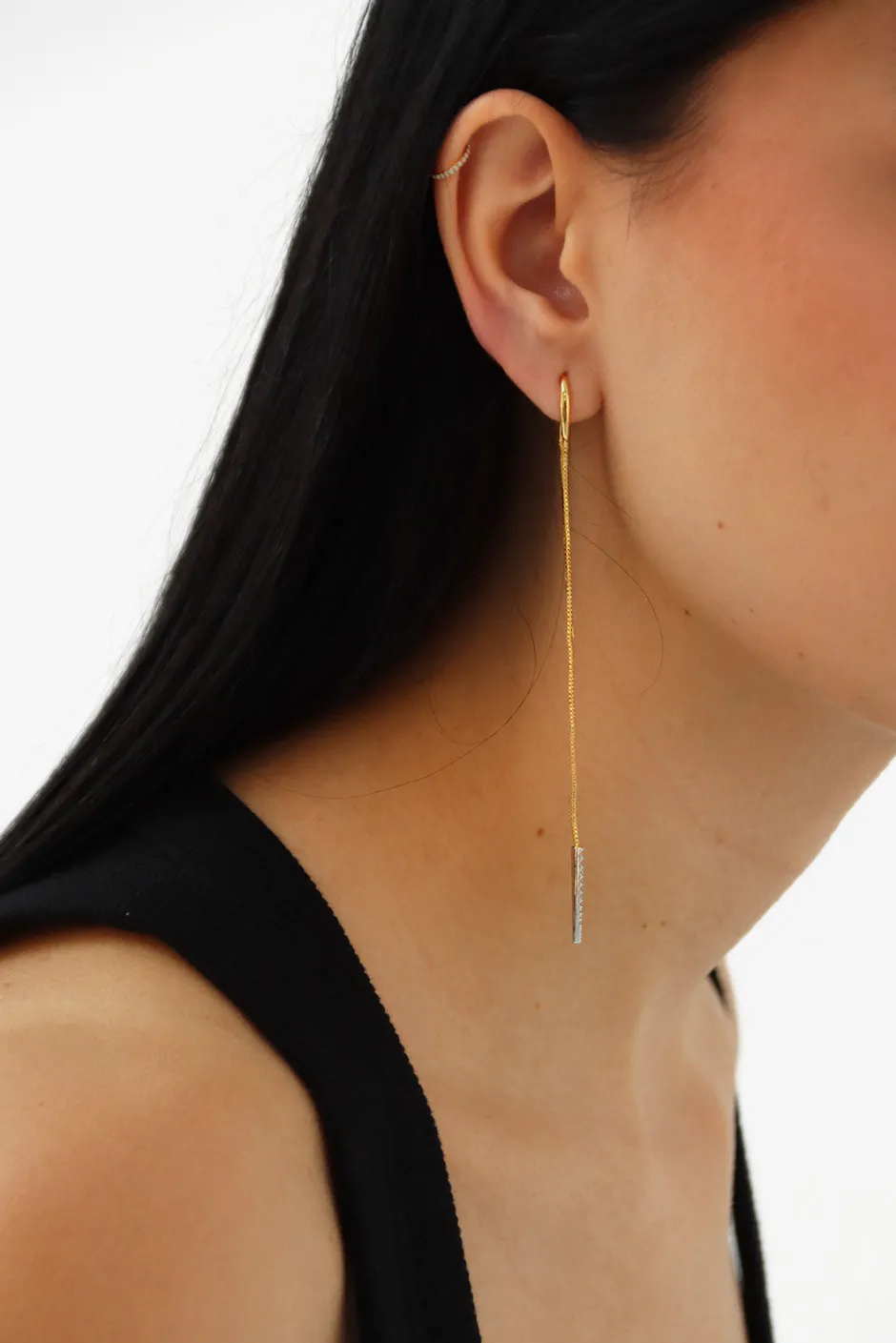 Fashion Pendiente Doble Cadena Flare Mix (Unidad) Dobles Cadena