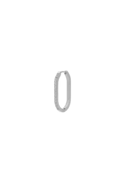 Discount Pendiente Ovalado Circon 43mm (Unidad) Mini Pendientes Y Aritos