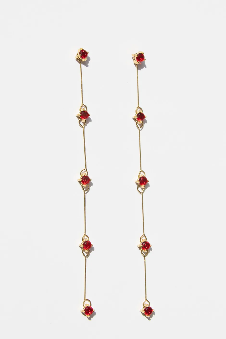 Hot Pendientes Desmontable Rojo (par) Desmontables