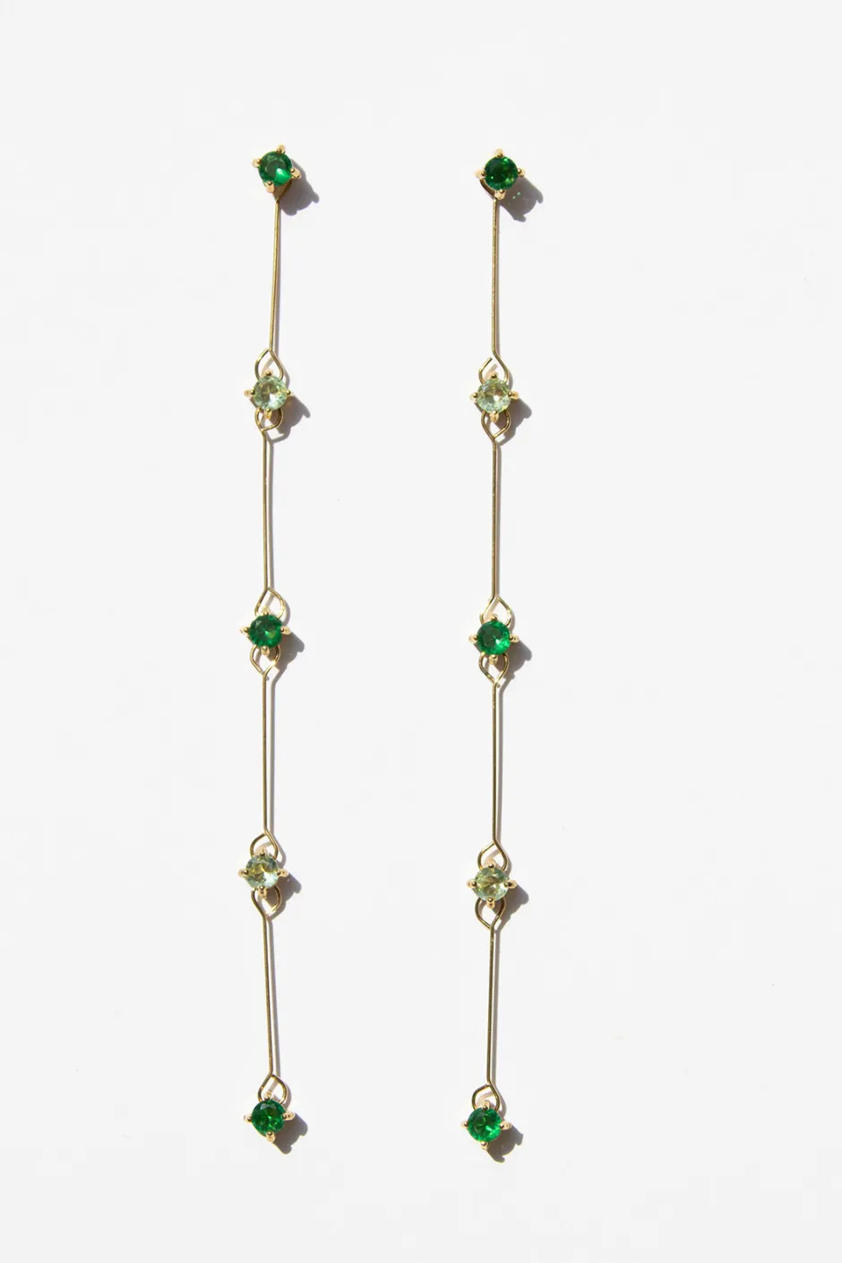 Sale Pendientes Desmontable Verdes (par) Desmontables