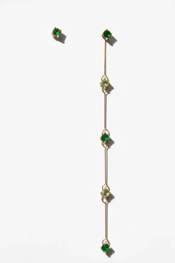 Sale Pendientes Desmontable Verdes (par) Desmontables