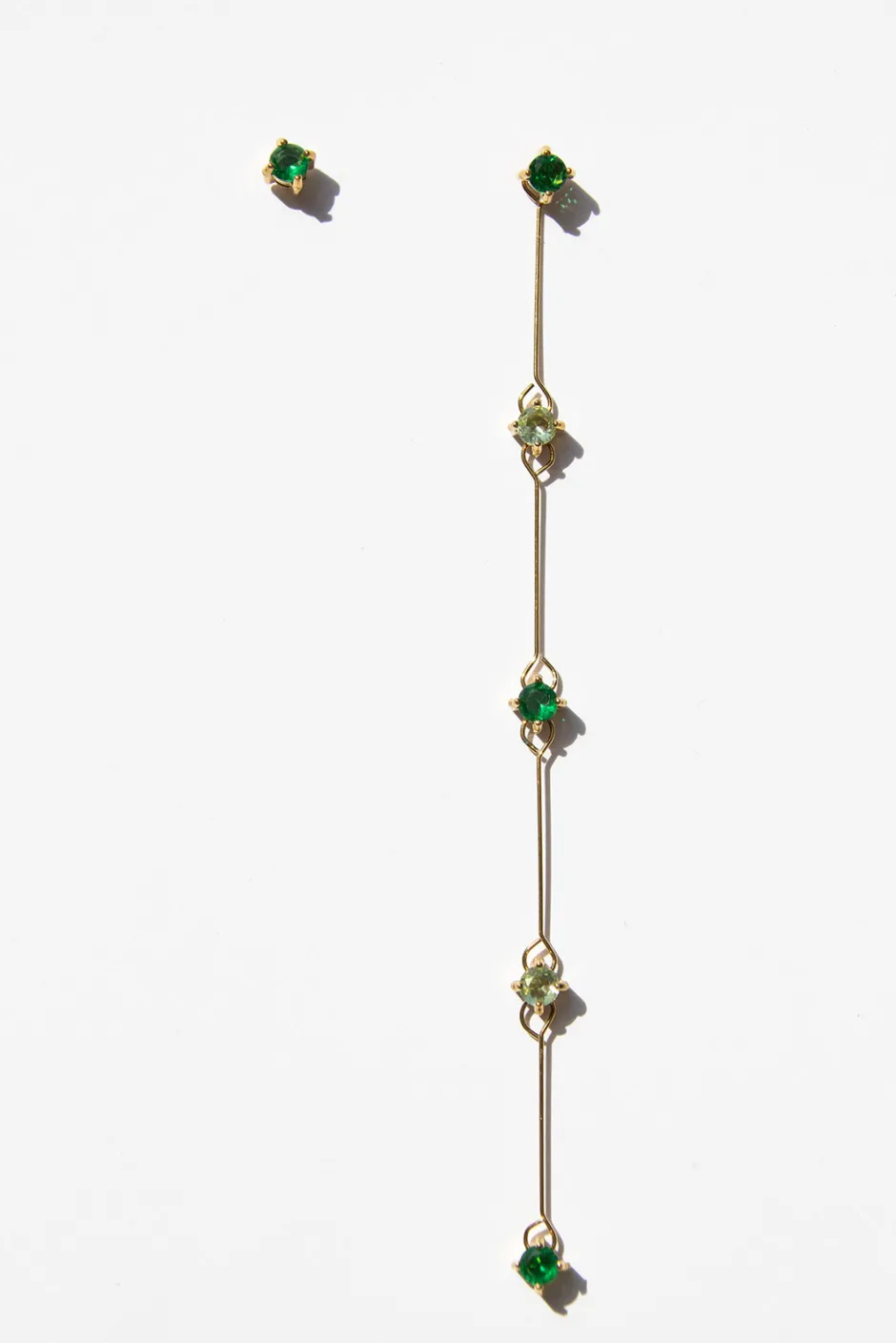 Sale Pendientes Desmontable Verdes (par) Desmontables