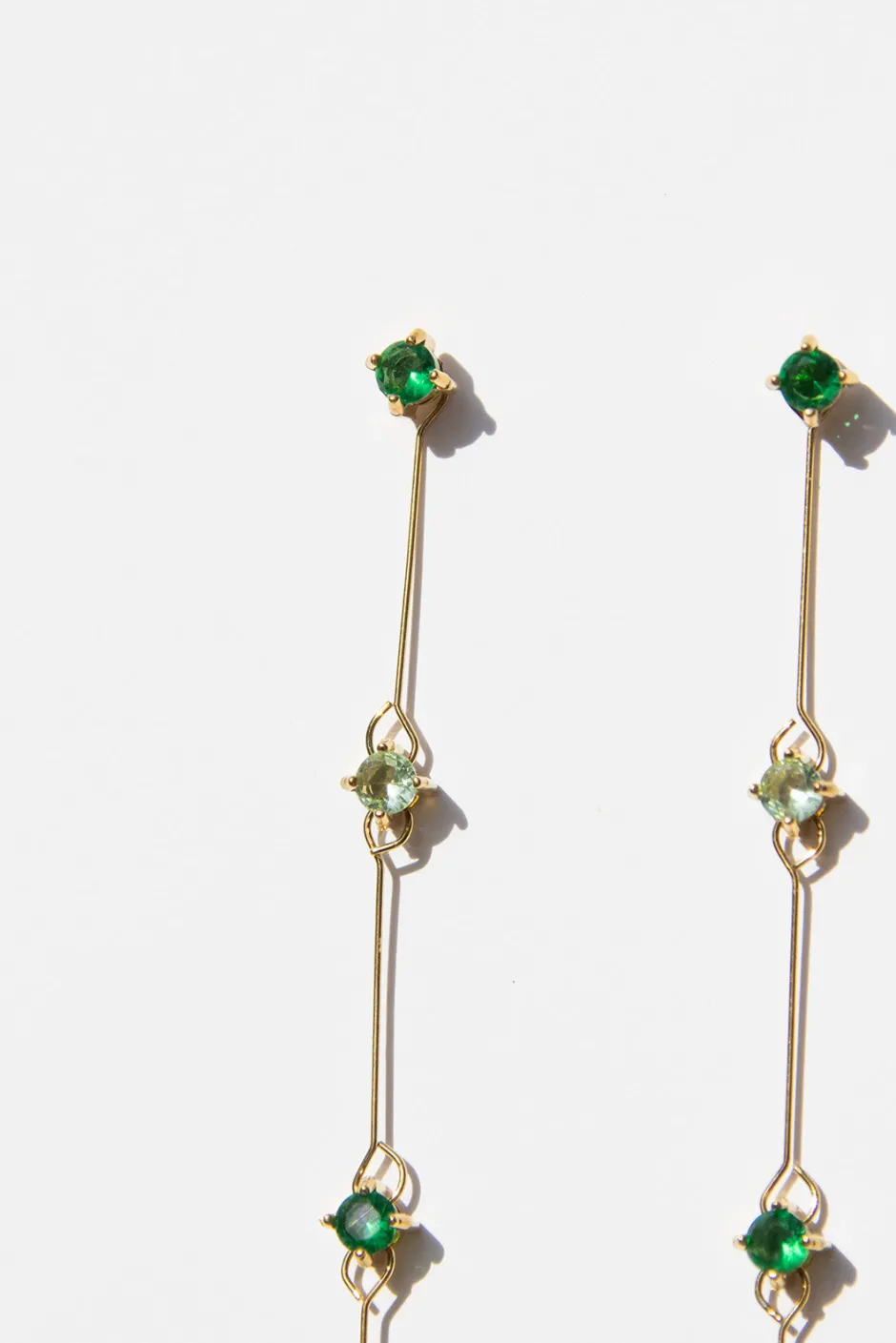 Sale Pendientes Desmontable Verdes (par) Desmontables