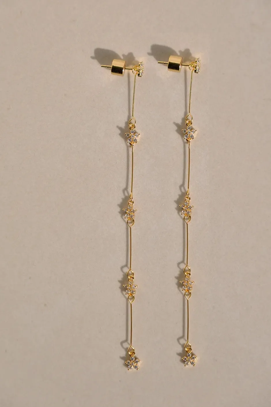 New Pendientes Desmontables Flores Par Desmontables