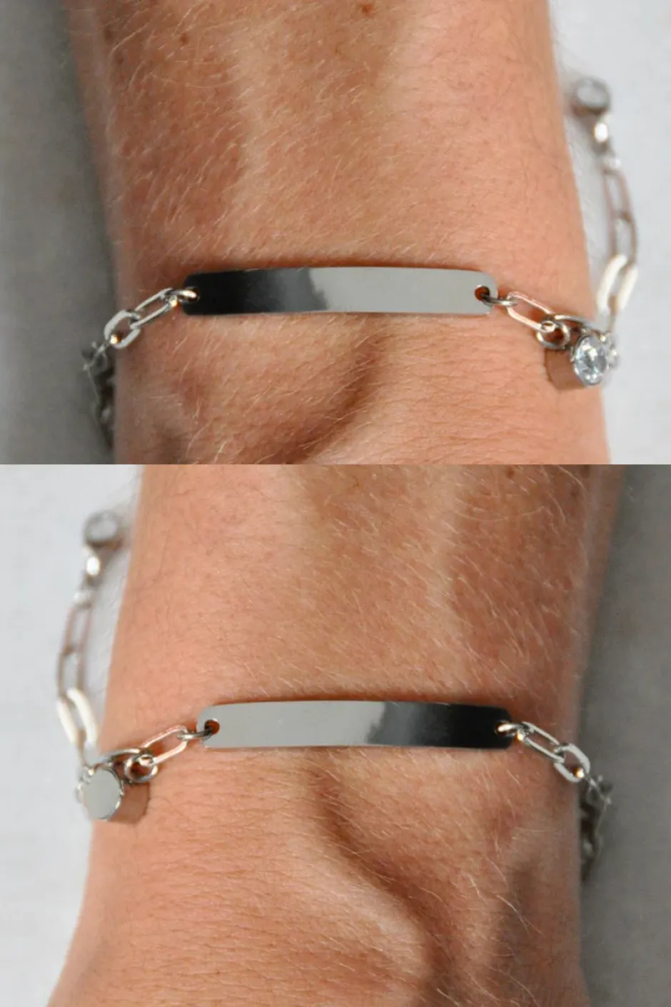 Online Pulsera Personalizable Eslabones Pulseras Con Circonitas | Pulseras Personalizables