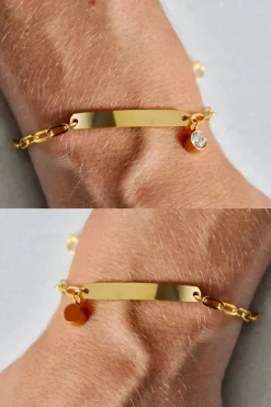 Online Pulsera Personalizable Eslabones Pulseras Con Circonitas | Pulseras Personalizables