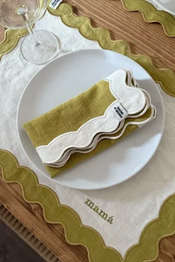 Sale Servilleta Ondas Pistacho Servilletas